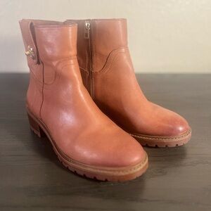 COACH Georgetta women brown leather boots size 6.5 EUC